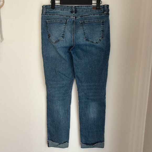 Kut from the kloth women’s Asher straight rolled cropped jeans size 8 blue EUC - Picture 7 of 12